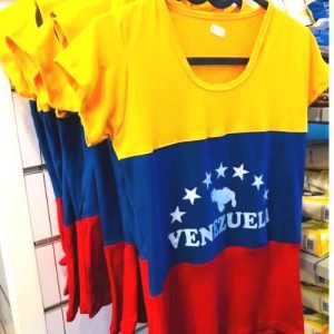 Camisetas Dama Tricolor<br>Talla única