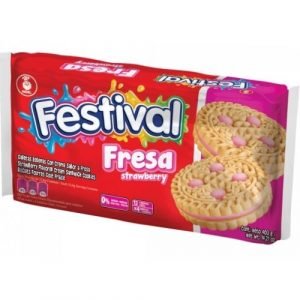 Galletas Festival Fresa<br>Empaque 12 unid.
