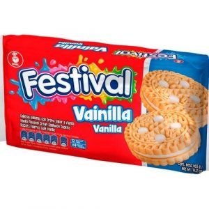Galletas Festival Vainilla<br>Empaque 12 unid.