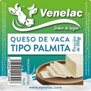 Queso Palmita Venelac<br>Empaque 390grs aprox.